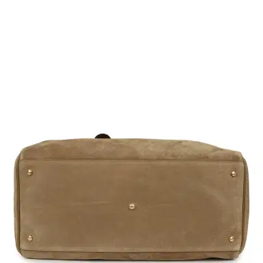 Chanel Chanel Maxi "Perfect Bowling" Bag Dark Beige Suede Gold Hardware | Thumbnail 6 Chanel Chanel Maxi "Perfect Bowling" Bag Dark Beige Suede Gold Hardware | Thumbnail 6