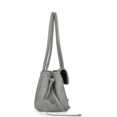 Chanel Chanel Small "Urban Essential" East West Shopping Tote Light Grey Caviar Gold Hardware | Thumbnail 3