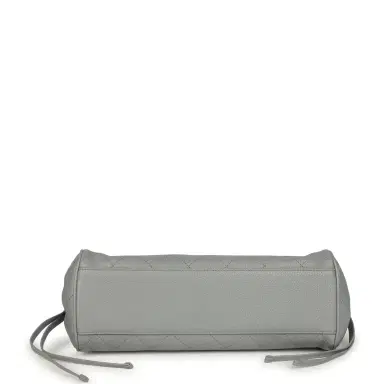 Chanel Chanel Small "Urban Essential" East West Shopping Tote Light Grey Caviar Gold Hardware | Thumbnail 6