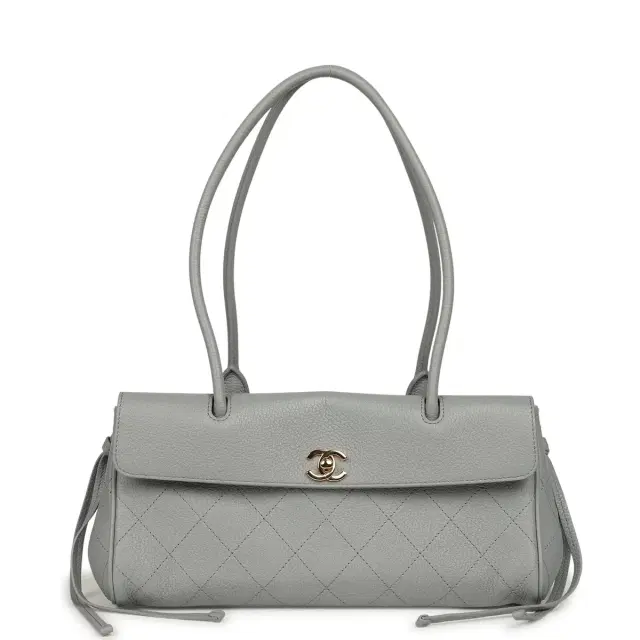Chanel Chanel Small "Urban Essential" East West Shopping Tote Light Grey Caviar Gold Hardware