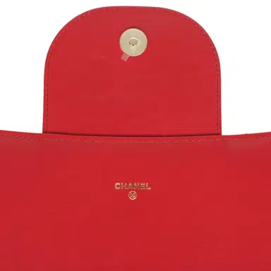 Chanel Chanel XXL CC Clutch Red Shiny Crumpled Calfskin Gold Hardware | Thumbnail 7 Chanel Chanel XXL CC Clutch Red Shiny Crumpled Calfskin Gold Hardware | Thumbnail 7