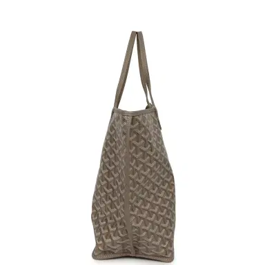 goyard Goyard Goyardine Greige Anjou PM Embroidered Bunny Tote Palladium Hardware | Thumbnail 3