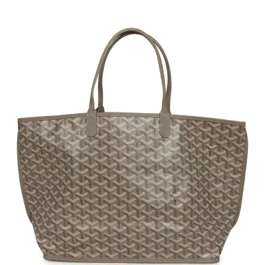 goyard Goyard Goyardine Greige Anjou PM Embroidered Bunny Tote Palladium Hardware | Thumbnail 4
