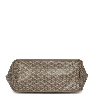 goyard Goyard Goyardine Greige Anjou PM Embroidered Bunny Tote Palladium Hardware | Thumbnail 6