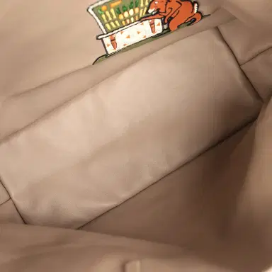 goyard Goyard Goyardine Greige Anjou PM Embroidered Bunny Tote Palladium Hardware | Thumbnail 8