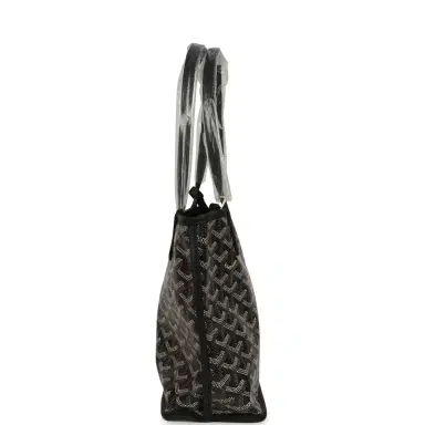 goyard Goyard Goyardine Hand-Painted Heart Anjou Black Mini Bag Palladium Hardware | Thumbnail 3