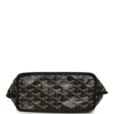 goyard Goyard Goyardine Hand-Painted Heart Anjou Black Mini Bag Palladium Hardware | Thumbnail 6