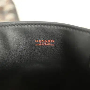 goyard Goyard Goyardine Hand-Painted Heart Anjou Black Mini Bag Palladium Hardware | Thumbnail 9