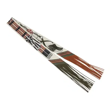 HERMÈS Hermes "Jumping Leather" Crème, Kaki and Beige Dore Fringe Silk Twilly | Thumbnail 2 HERMÈS Hermes "Jumping Leather" Crème, Kaki and Beige Dore Fringe Silk Twilly | Thumbnail 2