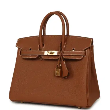 HERMÈS Hermes Birkin 25 Gold Togo Gold Hardware | Thumbnail 5 HERMÈS Hermes Birkin 25 Gold Togo Gold Hardware | Thumbnail 5