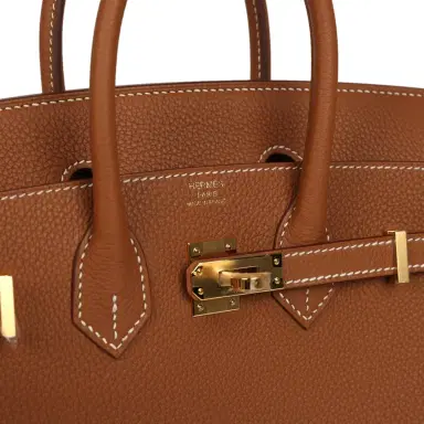 HERMÈS Hermes Birkin 25 Gold Togo Gold Hardware | Thumbnail 7 HERMÈS Hermes Birkin 25 Gold Togo Gold Hardware | Thumbnail 7