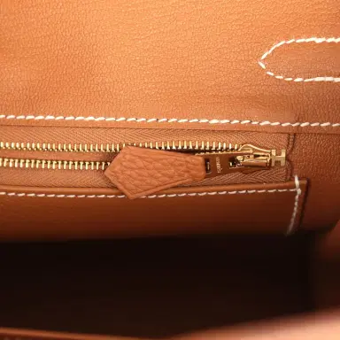 HERMÈS Hermes Birkin 25 Gold Togo Gold Hardware | Thumbnail 9 HERMÈS Hermes Birkin 25 Gold Togo Gold Hardware | Thumbnail 9