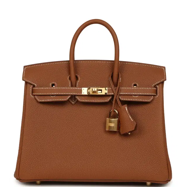 hermes Hermes Birkin 25 Gold Togo Gold Hardware