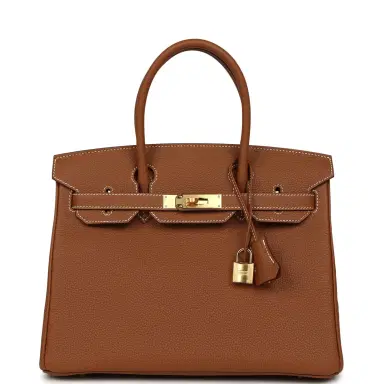 HERMÈS Hermes Birkin 30 Gold Togo Gold Hardware | Thumbnail 1