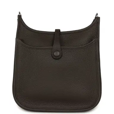 HERMÈS Hermes Evelyne 23 Ebene Clemence Palladium Hardware | Thumbnail 4