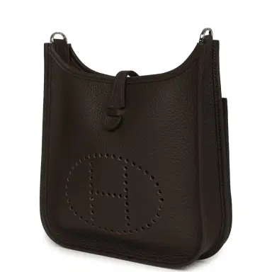 HERMÈS Hermes Evelyne 23 Ebene Clemence Palladium Hardware | Thumbnail 5