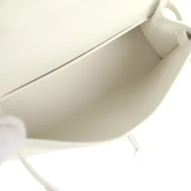 HERMÈS Hermes Kelly Sellier 20 New White Epsom Palladium Hardware | Thumbnail 8