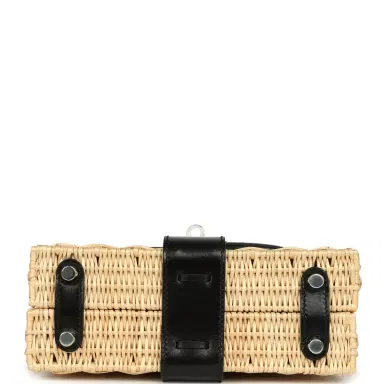 HERMÈS Hermes Mini Picnic Kelly 20 Black Box Palladium Hardware | Thumbnail 6