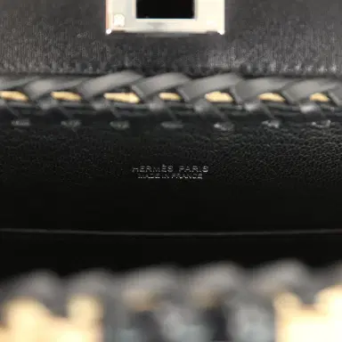 HERMÈS Hermes Mini Picnic Kelly 20 Black Box Palladium Hardware | Thumbnail 7