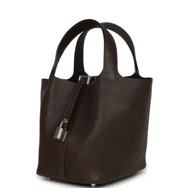 HERMÈS Hermes Picotin Lock 18 Ebene Barenia Faubourg Palladium Hardware | Thumbnail 5 HERMÈS Hermes Picotin Lock 18 Ebene Barenia Faubourg Palladium Hardware | Thumbnail 5