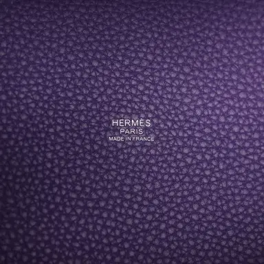 HERMÈS Hermes Picotin Lock 18 Purple Clemence Palladium Hardware | Thumbnail 7 HERMÈS Hermes Picotin Lock 18 Purple Clemence Palladium Hardware | Thumbnail 7