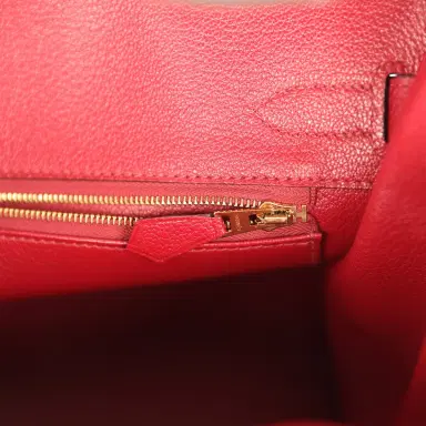 HERMÈS Hermes Special Order (HSS) Birkin 30 Etain and Rouge Grenat Togo Gold Hardware | Thumbnail 9 HERMÈS Hermes Special Order (HSS) Birkin 30 Etain and Rouge Grenat Togo Gold Hardware | Thumbnail 9