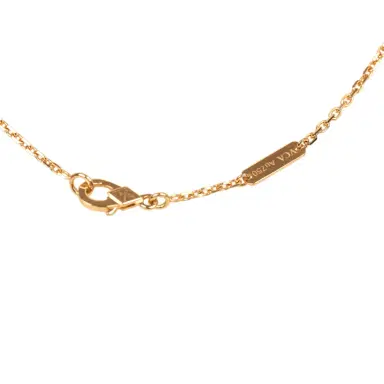 Van Cleef & Arpels Van Cleef & Arpels Rose de Noel Mini Pendant Necklace Turquoise 18K Yellow Gold and Diamonds | Thumbnail 6 Van Cleef & Arpels Van Cleef & Arpels Rose de Noel Mini Pendant Necklace Turquoise 18K Yellow Gold and Diamonds | Thumbnail 6