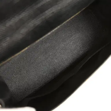 HERMÈS Vintage Hermes Kelly Sellier 32 Black Shiny Varanus Niloticus Lizard Gold Hardware | Thumbnail 8