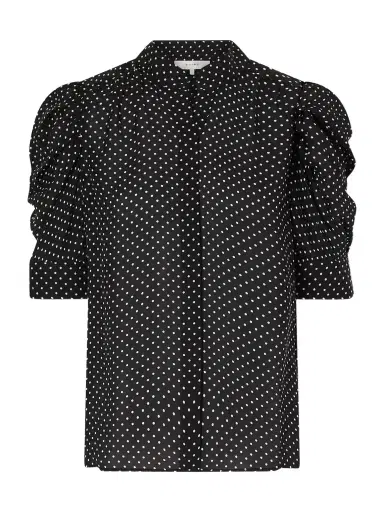Frame The Gillian Polka-dot Silk-voile Blouse | Thumbnail 1 Frame The Gillian Polka-dot Silk-voile Blouse | Thumbnail 1