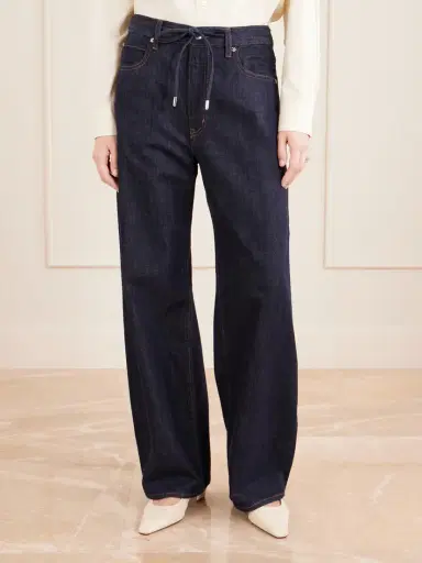 Frame The Off Duty Drawstring Bow High-rise Barrel-leg Jeans | Thumbnail 3 Frame The Off Duty Drawstring Bow High-rise Barrel-leg Jeans | Thumbnail 3