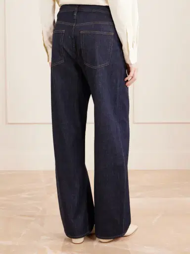 Frame The Off Duty Drawstring Bow High-rise Barrel-leg Jeans | Thumbnail 4 Frame The Off Duty Drawstring Bow High-rise Barrel-leg Jeans | Thumbnail 4