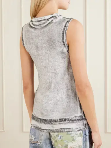 Acne Studios Elgie Printed Cotton-blend Top | Thumbnail 4