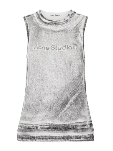 Acne Studios Elgie Printed Cotton-blend Top | Thumbnail 1