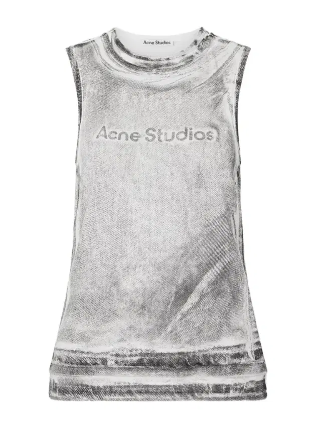 Acne Studios Elgie Printed Cotton-blend Top