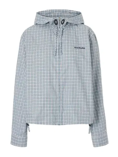 Acne Studios Ofass Summery Logo-embroidered Checked Cotton Jacket | Thumbnail 1