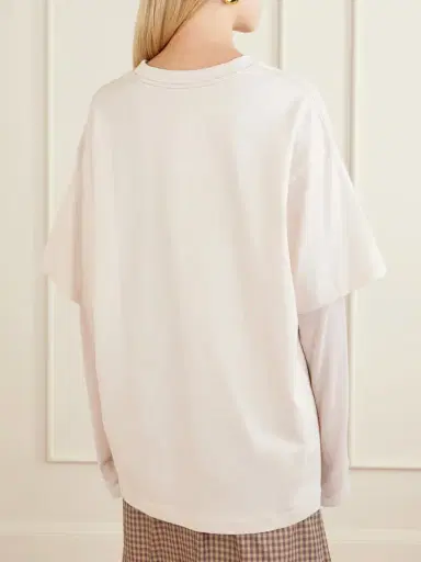 Acne Studios Edra Double Book Cover Printed Cotton-jersey T-shirt | Thumbnail 4