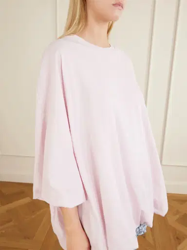 Acne Studios Eniko Irregular Balloon Cotton And Hemp-blend T-shirt | Thumbnail 4 Acne Studios Eniko Irregular Balloon Cotton And Hemp-blend T-shirt | Thumbnail 4