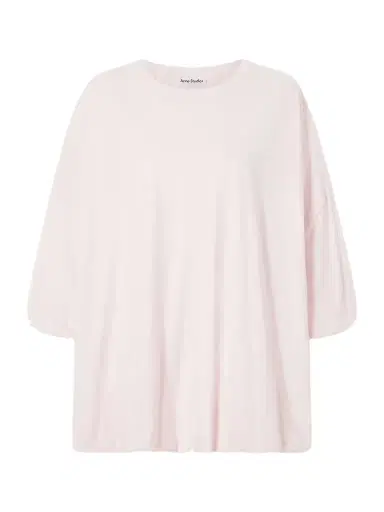 Acne Studios Eniko Irregular Balloon Cotton And Hemp-blend T-shirt | Thumbnail 1 Acne Studios Eniko Irregular Balloon Cotton And Hemp-blend T-shirt | Thumbnail 1