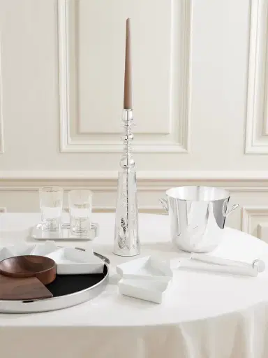 Christofle Jardin D'eden Silver-plated Candlestick | Thumbnail 2 Christofle Jardin D'eden Silver-plated Candlestick | Thumbnail 2