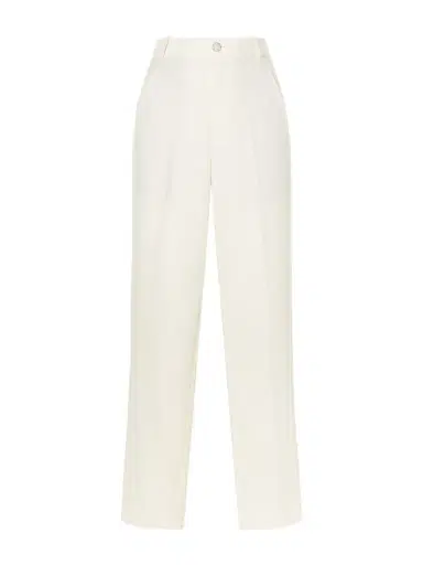 God’s True Cashmere Solid Linen Straight-leg Pants | Thumbnail 1