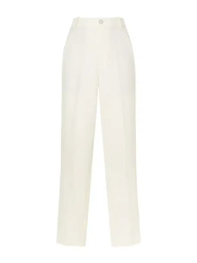 Solid Linen Straight-leg Pants