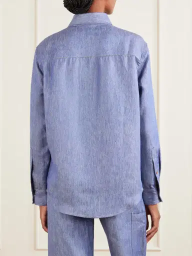 God’s True Cashmere Linen-denim Shirt | Thumbnail 4