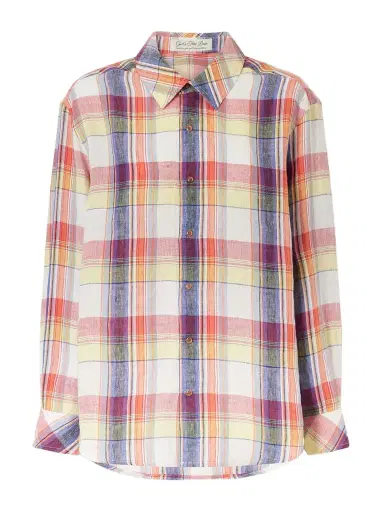 God’s True Cashmere Daybreak Checked Linen Shirt | Thumbnail 1