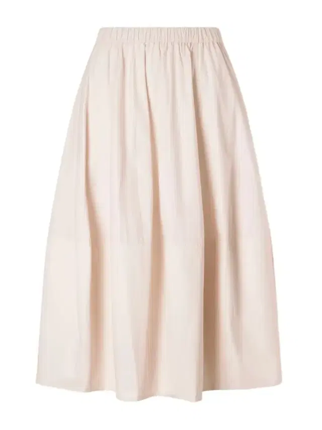 Bubble Paneled tton-poplin Midi Skirt