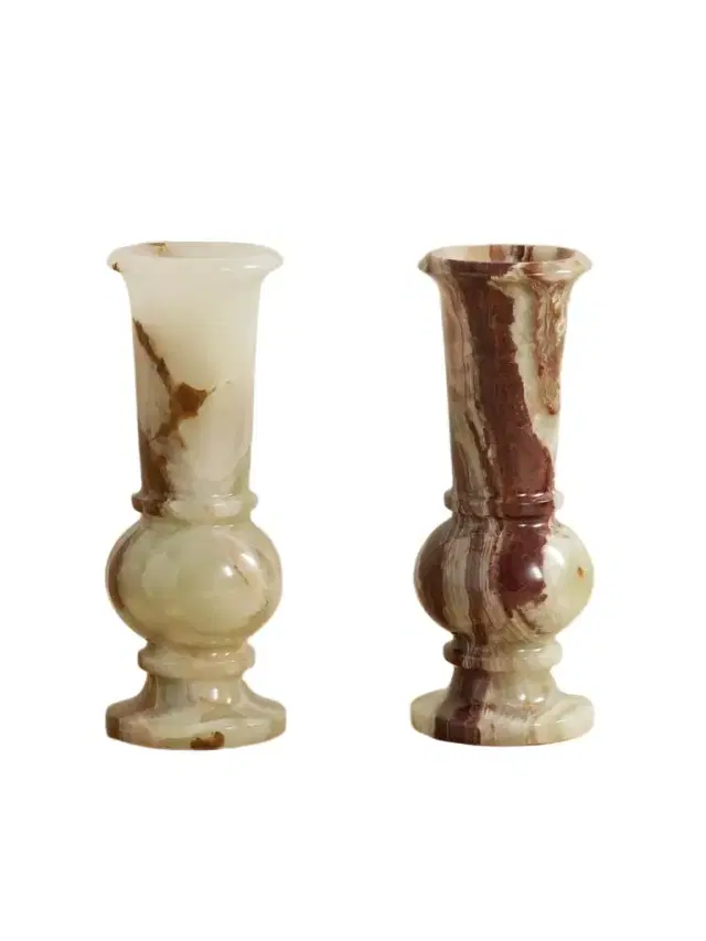 JIA JIA HOME Set Of Two Onyx Vases