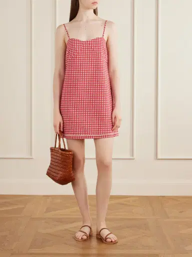 Posse Lindie Gingham Cotton Mini Dress | Thumbnail 2 Posse Lindie Gingham Cotton Mini Dress | Thumbnail 2