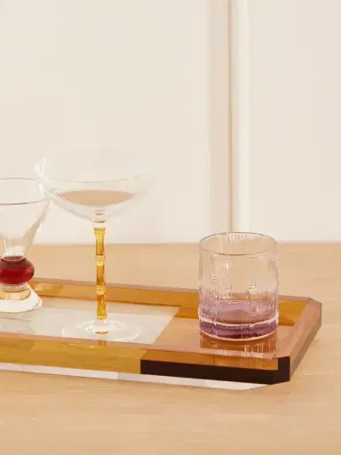 Reflections Copenhagen Shadow Crystal And Onyx Tray | Thumbnail 2