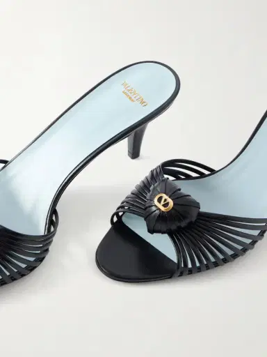 Valentino Garavani Striped Leather Mid Heel | Thumbnail 5 Valentino Garavani Striped Leather Mid Heel | Thumbnail 5