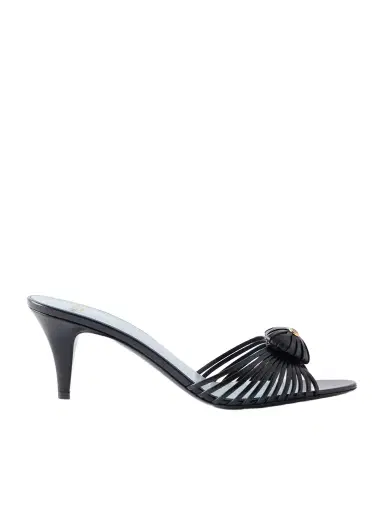 Valentino Garavani Striped Leather Mid Heel | Thumbnail 1 Valentino Garavani Striped Leather Mid Heel | Thumbnail 1