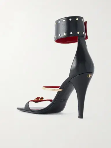 Valentino Garavani Cuffie Enamelled Flower High Heel Sandals | Thumbnail 3